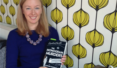 Sonia Stevenson, Artistic Director of the Lichfield Festival with the latest Hercule Poirot Mystery