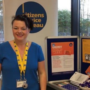 The Citizens Advice Bureau stand at Aldi in Burntwood