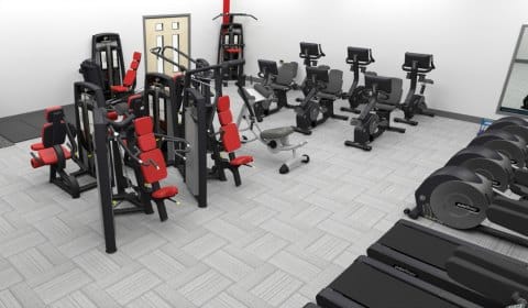 A graphic showing what the new Evolve Fitness gym will look like