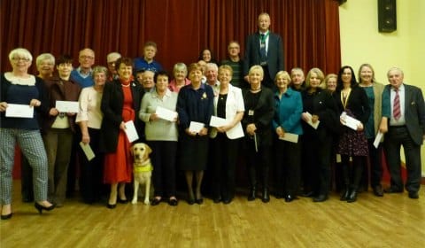 Representatives of the groups being helped by the Grant Aid scheme