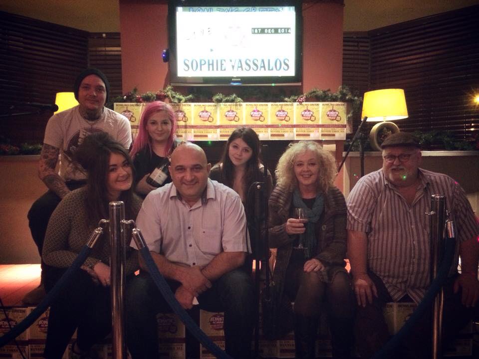 The team behind The acoustic sessions after Sophie Vassalos’ performance