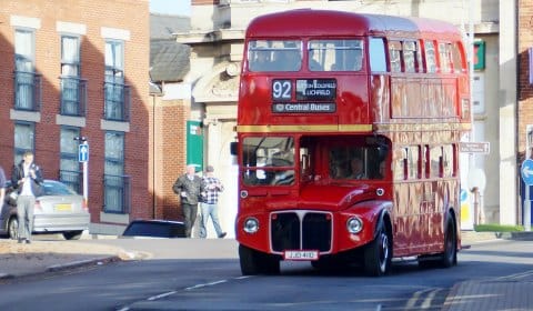 A Routemaster operating on a previous route in Sutton Coldfield