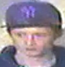 CCTV of one of the men police want to speak to