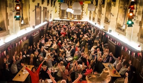 Crowds at the Lichfield Guildhall for the Winter Beer Festival. Pic: Rob Ings