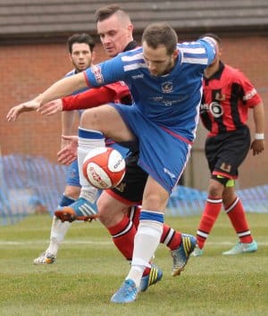 Paul Sullivan on the ball. Pic: Dave Birt
