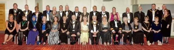 Some of the guests who attended Cllr David Smith's fundraising dinner-dance
