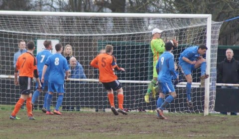 Action from Lichfield City's Staffs Vase win. Pic: Mick Tyler