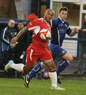 Nick Turton on the ball. Pic: Dave Birt