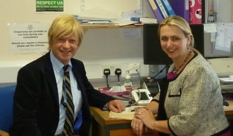 Michael Fabricant with Dr Helen Stokes-Lampard