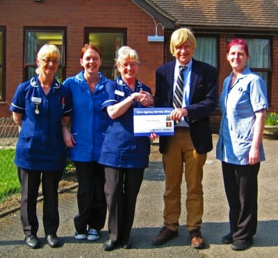 Heather Lewis (Registered Nurse), Fiona Ostle, Sue Ostle (Nursing Home Manager), Michael Fabricant, and Kirsty Nash.