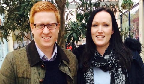 Doug and Natasha Pullen who are both standing in the local elections
