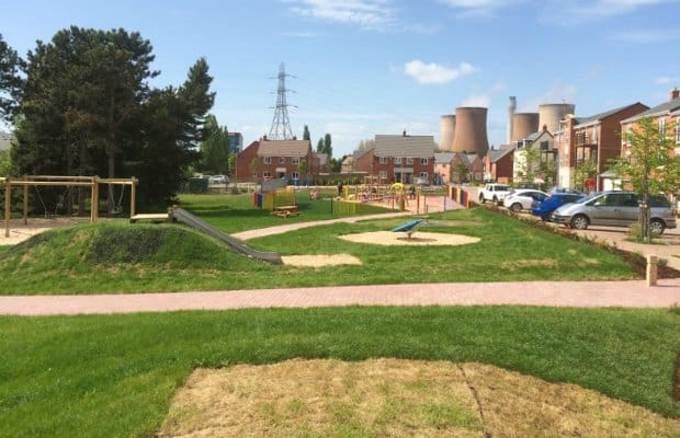 The new Hawksyard play area