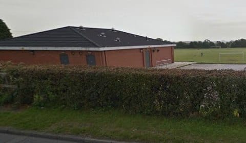 The Hospital Road playing fields and changing block