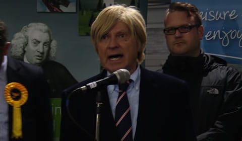 Michael Fabricant gives his victory speech