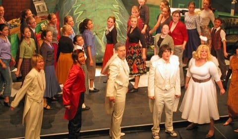 The Lichfield Garrick Youth Theatre performing Little Shop of Horrors