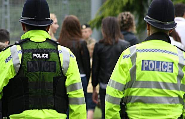 Police officers on patrol