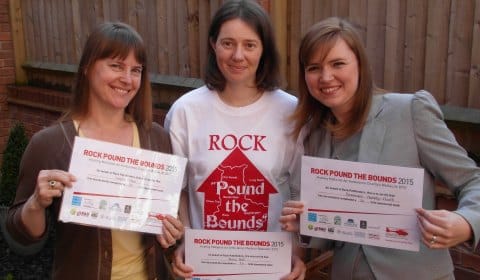 Some of the Keelys team after their long-distance walk