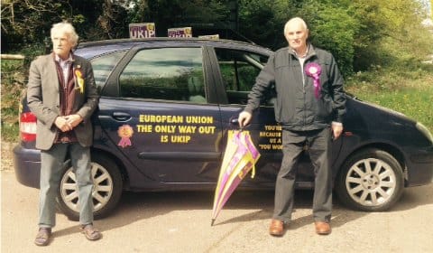 UKIP's Peter Cope and John Rackham. Pic: Lewis Deakin