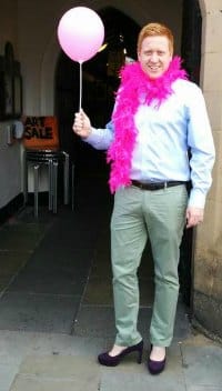Cllr Doug Pullen in his heels