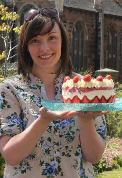 Julie Crisp from Cakeydora with a bake off creation
