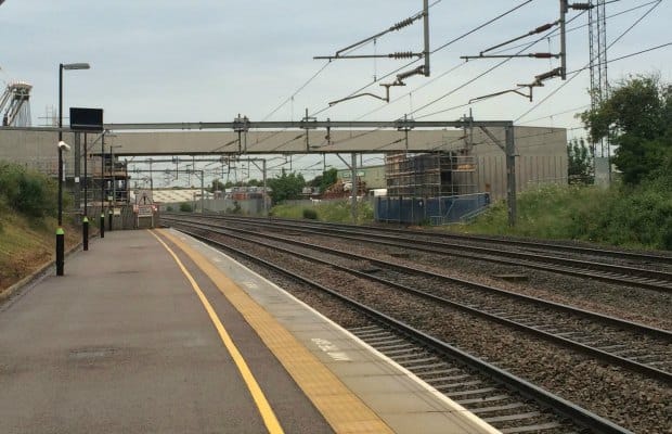 The bridge over the West Coast Main Line takes shape