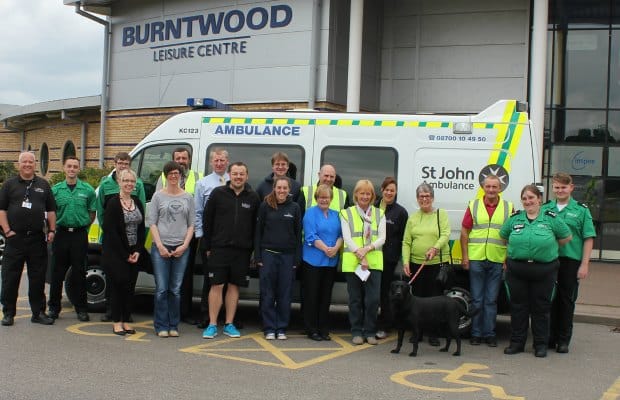Some of those who took part in the emergency response simulation