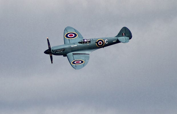 A spitfire flypast in Lichfield