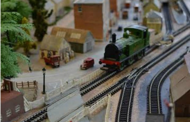 One of the trains from the collection