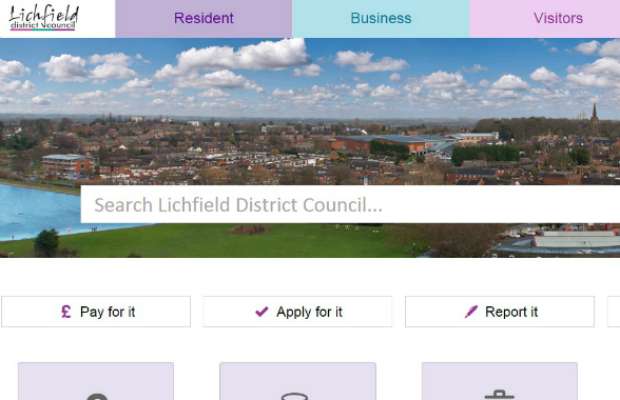 The new-look Lichfield District Council website