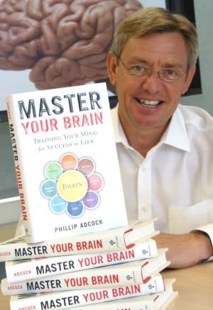 Phillip Adcock with his new book