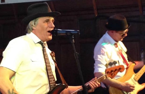 The Sleaze Brothers performing at the Lichfield Blues and Jazz Festival