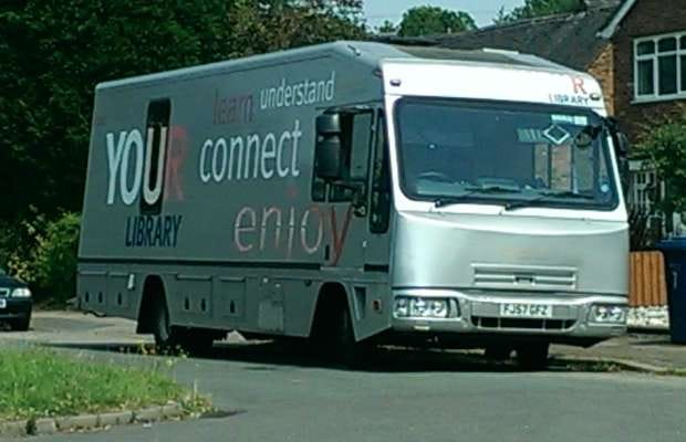 A Staffordshire mobile library bus