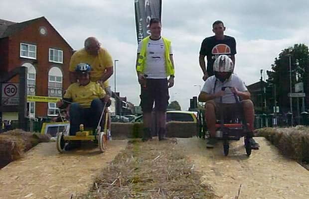 Push karts ready to take on the course in Burntwood