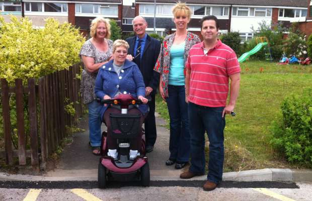 Cllr Heather Tranter, Janice Curbishley, Cllr Jeff Sheriff,Sarah Smart and Cllr Richard Mosson