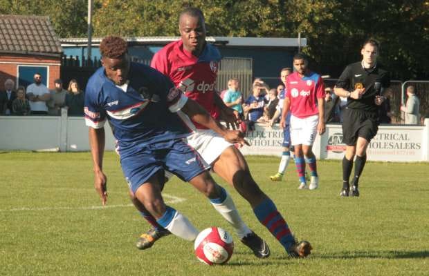 Garfield Robinson on the ball. Pic: Dave Birt