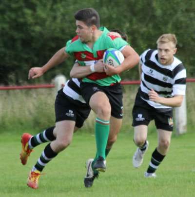 Owen Rookyard tries to break away. Pic: Joanne Gough
