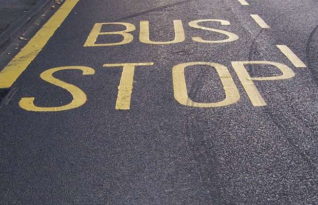 Bus stop markings