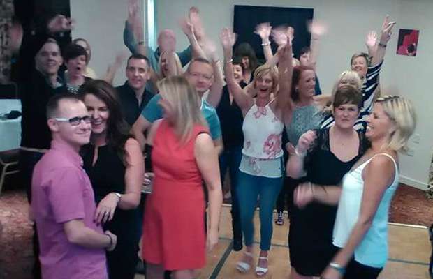 Members of Chase Terrace High School's 'Class of 1985' at their reunion event