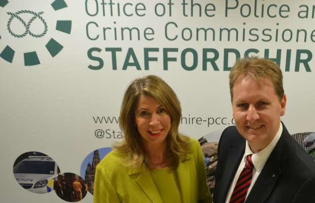 Deputy Police and Crime Commissioner Sue Arnold and Police and Crime Commissioner Matthew Ellis