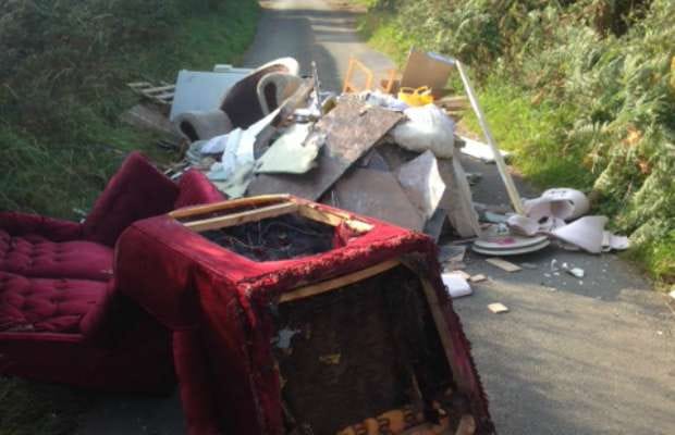 One of the incidents of fly-tipping in recent months