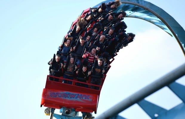 The Shockwave ride at Drayton Manor