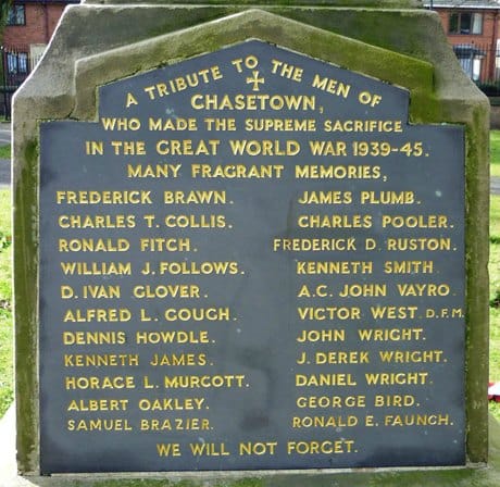 The Chasetown War Memorial