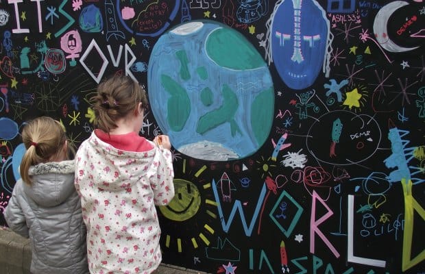 Young artists at a previous event for The Big Draw in Lichfield