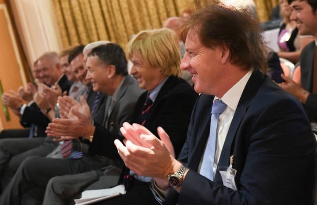 Politicians and business leaders at the Drayton Manor summit