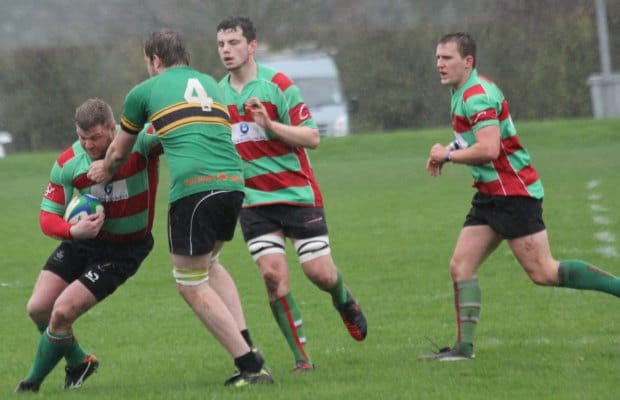 David Ward comes under pressure. Pic: Joanne Gough