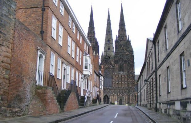 The Close in Lichfield. Pic: Derek Voller