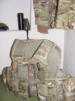 Pte Bellingham's kit bag