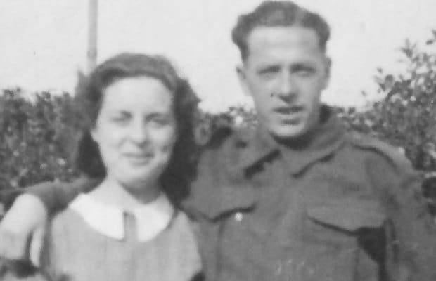 George and Doris Stych in one of the pictures submitted to the art project