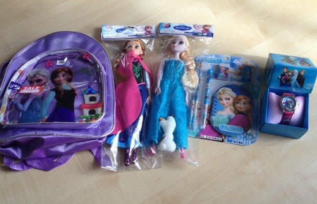 Some of the fake Frozen items seized