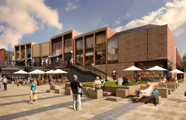 An artist's impression of the new Friarsgate development